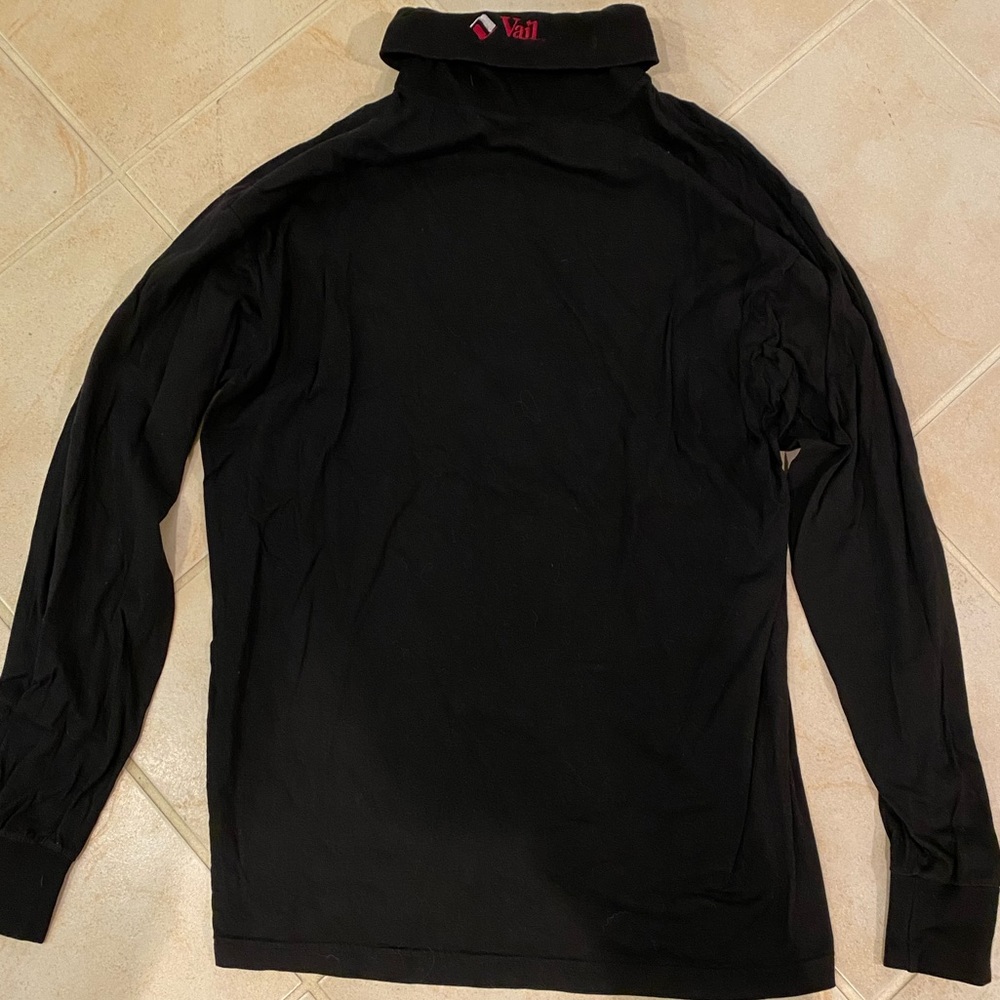 Men’s black “VAIL” turtle neck